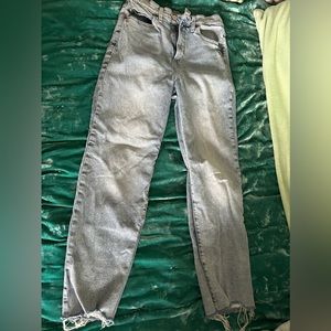 Old navy size 0 sky high straight extra high rise